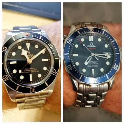 tudor black bay 58 vs omega seamaster master co-axial 150